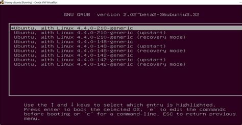 GRUB MENU .